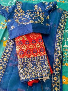 Girls Lehanga Choli.For 6th&amp;7th Class.