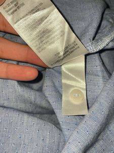 Tom Tailor Light Blue Cotton Shirt Top