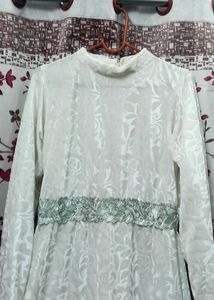 Velvet Designer White Gown 🤍