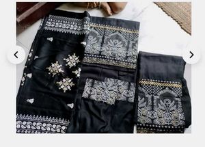 Greyish Black Kurta Set