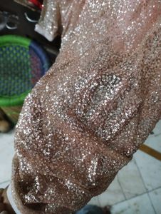 Beautiful Peach Party Gown For Women/Girls