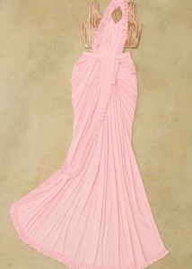 Pink Ready To Wear Saree.