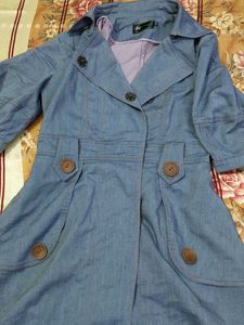 Blue Denim Trench dress
