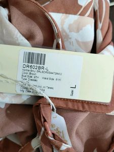 Brown Printed Dress(Women&#39;s)