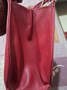 Red Quilted Shoulder Bag
