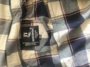 Blue &amp; White Plaid Long Sleeve Shirt