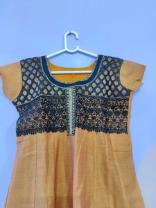 Brown &amp; Black Salwar Suit