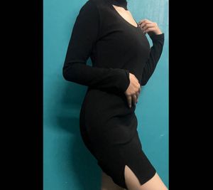 Slit Bodycon Dress