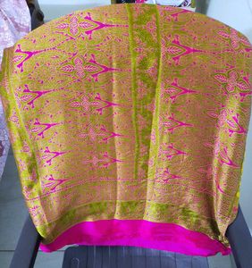 Yellow &amp; Pink Ethnic Saree