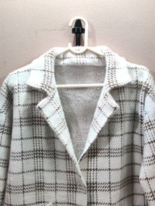 imported luxury women&#39;s plaid overcoat