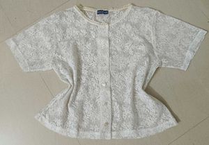 Imported Vintage Lace Top