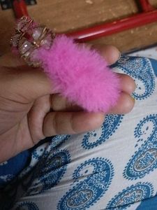 Pink Furry Bracelet