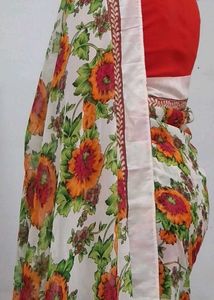 Floral Print Saree