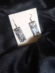 Abstract Rectangle Drop Earrings