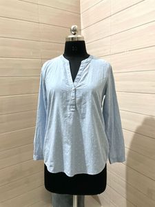 Tom Tailor Denim Blue Polka Dot Top