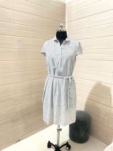 ESPRIT Pintresty 🌸Polka Dot Midi Shirt Dress