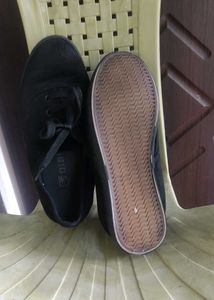 Slip On Flat And Black Casual Shoes Combo