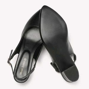Marc Loire Black Slingback Heels