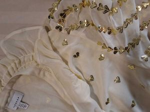 Perfect Party Wear Top With Heart Sequins