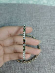 Oxidized Gold Bangles