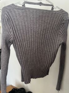 Gray Knit Sweater