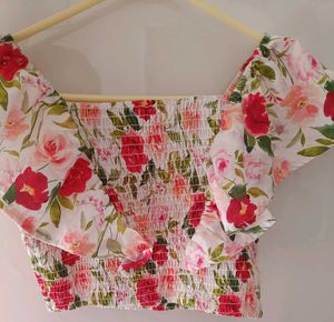 Ollington St. Frilled Sleeves Top &amp; Woven Pant