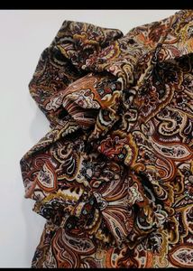 Patterned Brown Top