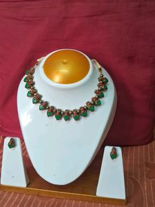 Handmade Terracotta Green Palakka Mala