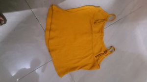Yellow Crop Top