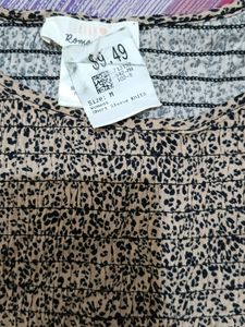 Leopard print stretchable Top