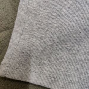 H&amp;M Gray Ribbed Bodycon Dress