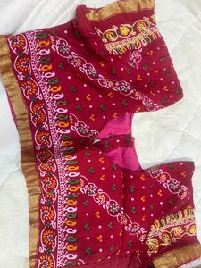 Heavy Work Gujarati Chunri Saree