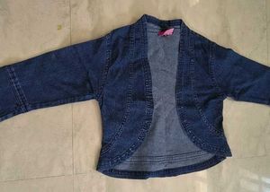 Denim Cropped Shrug