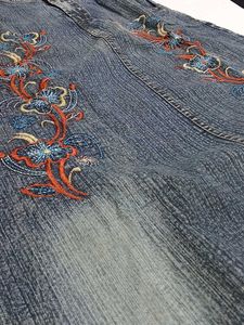 Embroidered Denim Mini Skirt