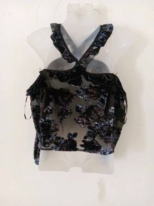 Floral Print Cold Shoulder Top