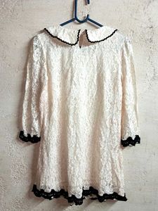 Trendy Partywear Lace Top Layered