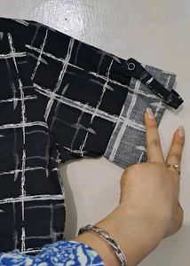 Black Formal/Casual Top Shirt