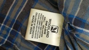Woodland Men&#39;s Brown Pure Leather Jacket