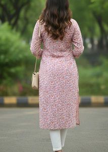 Floral Print Cotton Kurta
