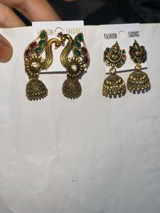 Combo 4 Vintage Jhumka Earrings