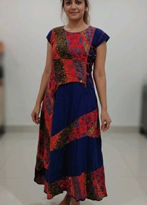 Patchwork Midi Dress