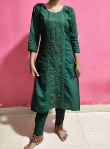 Green Kurta Set New