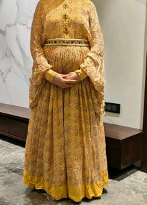 2 Pcs Party Wear Gown