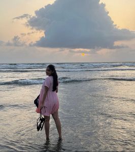Summer Pink A-line Tiered Mini Dress