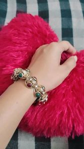 Buckle style free size kada combo