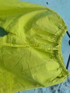 Neon Yellow Drawstring Pants