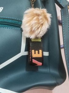 Teal Blue Handheld Sling Bag