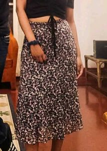 Floral Midi Skirt