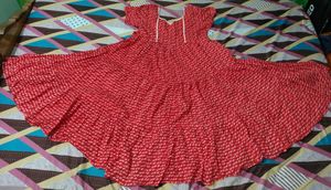 Red Print Summer Dress