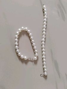 Pearl Bracelet & Necklace Set